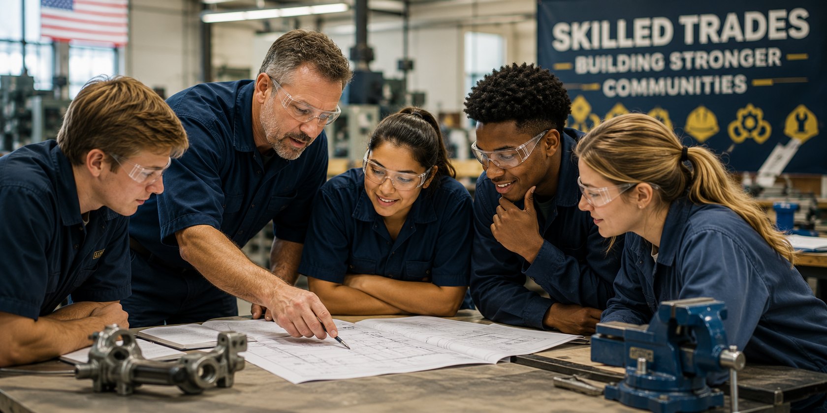 A skilled trades interview — reviewing qualifications together